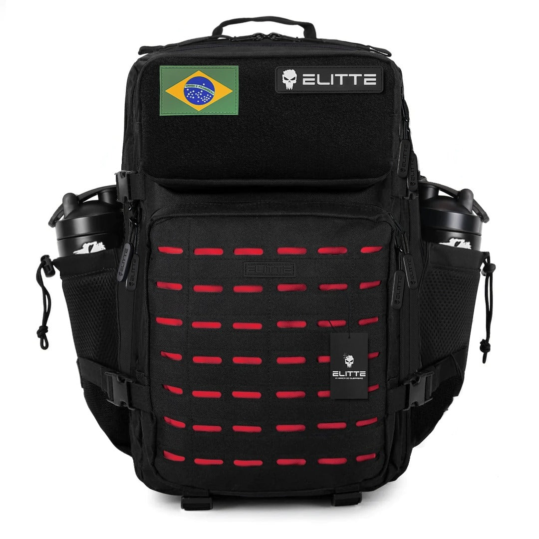 Mochila Elitte Outdoor (50L) - Vermelha/Preta