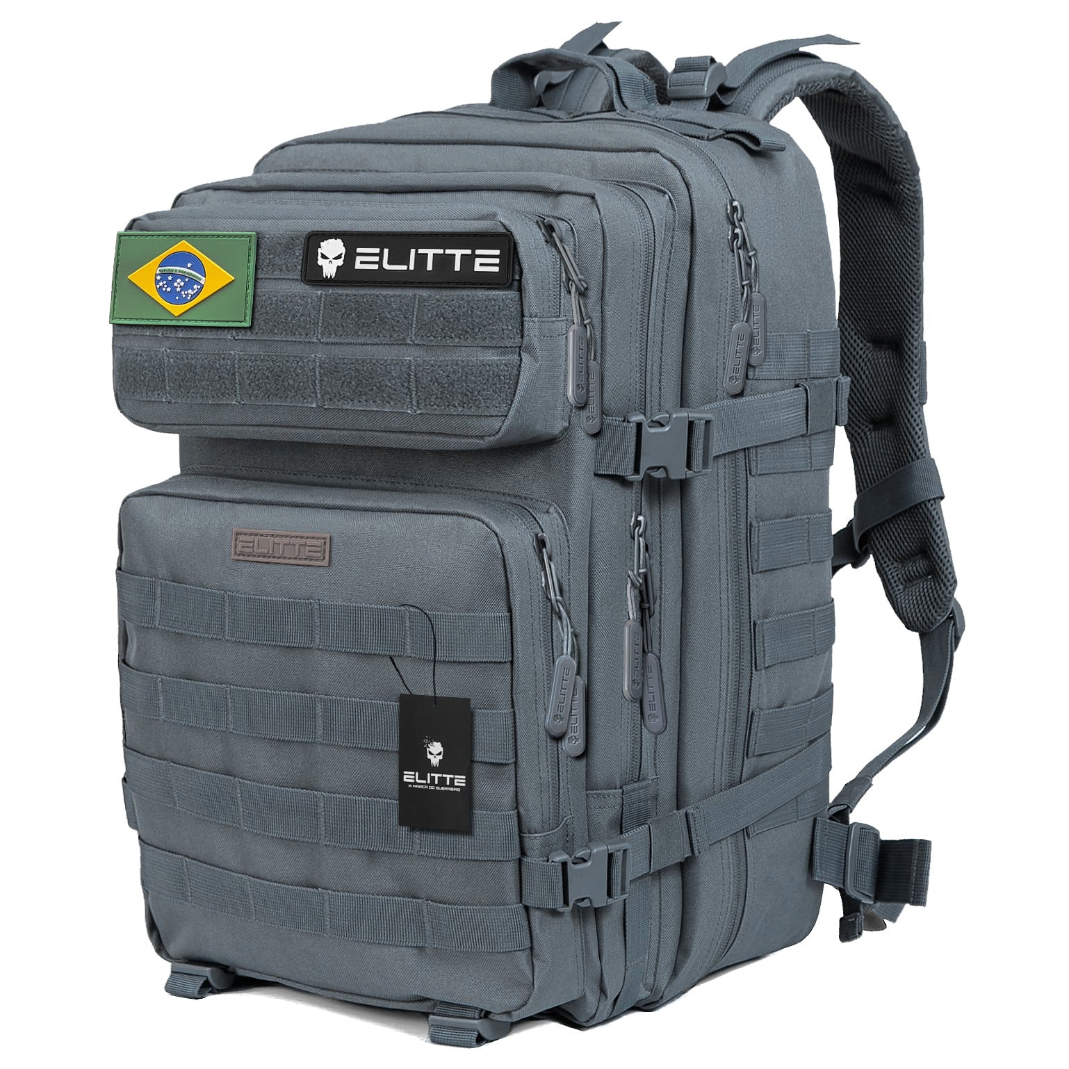 Mochila Elitte Combat (50L) - Cinza Shark