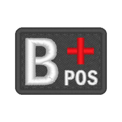 Patch Tipo Sanguíneo - Bordado