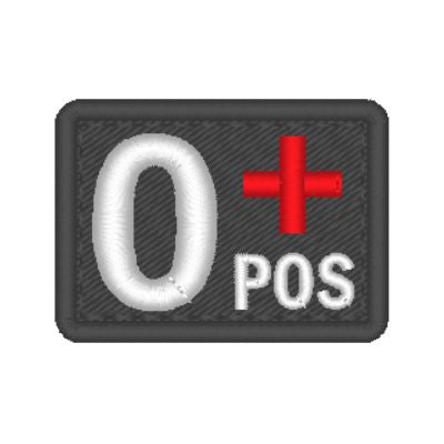 Patch Tipo Sanguíneo - Bordado