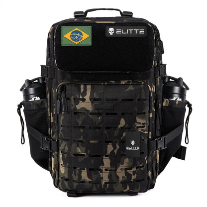 Mochila Elitte Outdoor (50L) - Preta Camuflada