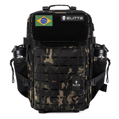 Mochila Elitte Outdoor (50L) - Preta Camuflada