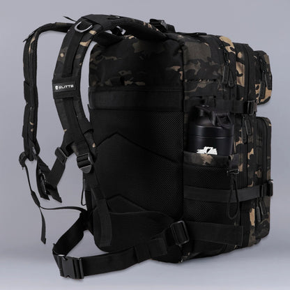 Mochila Elitte Outdoor (50L) - Preta Camuflada