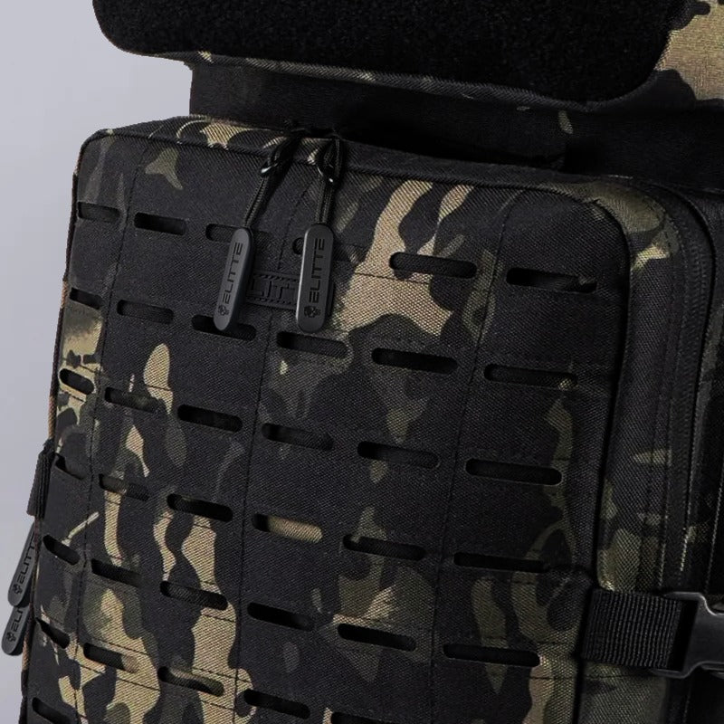Mochila Elitte Outdoor (50L) - Preta Camuflada