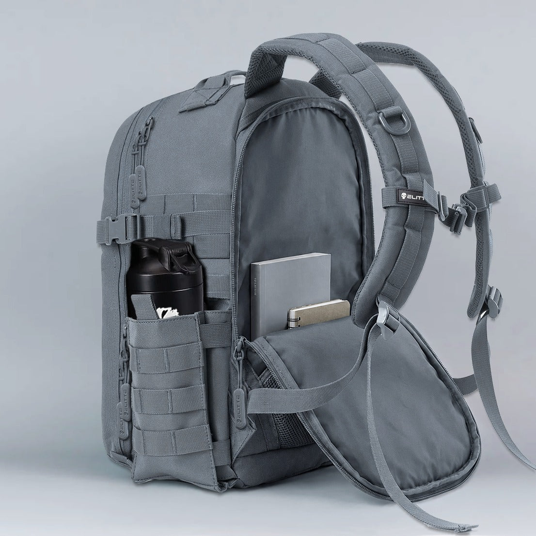 Mochila Elitte Falcon (40L) - Cinza Shark